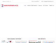 Tablet Screenshot of juzerengineering.com